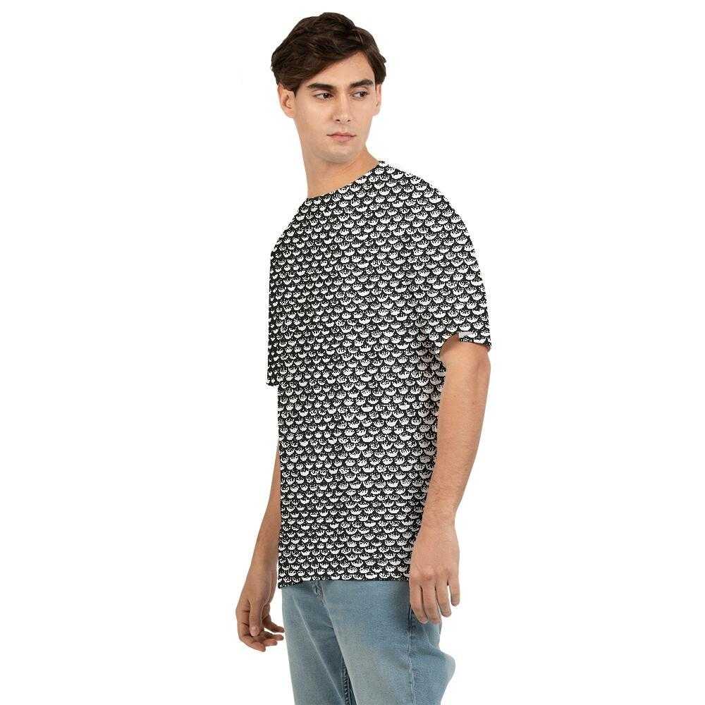 Stippled Scales in Monochrome Men's Tee | contrabrands