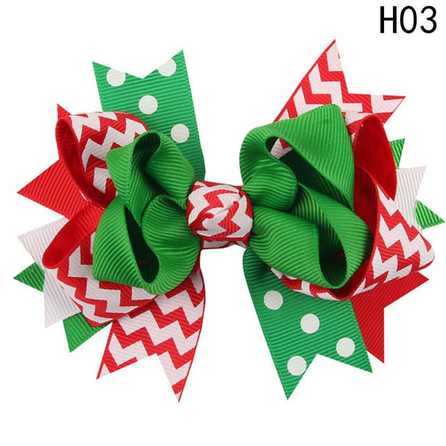 Little Ladies Layered Christmas Bow
