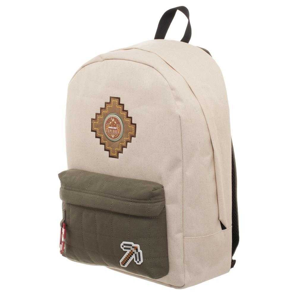 Minecraft Backpack Beige Explorer Bag - shopcontrabrands.com