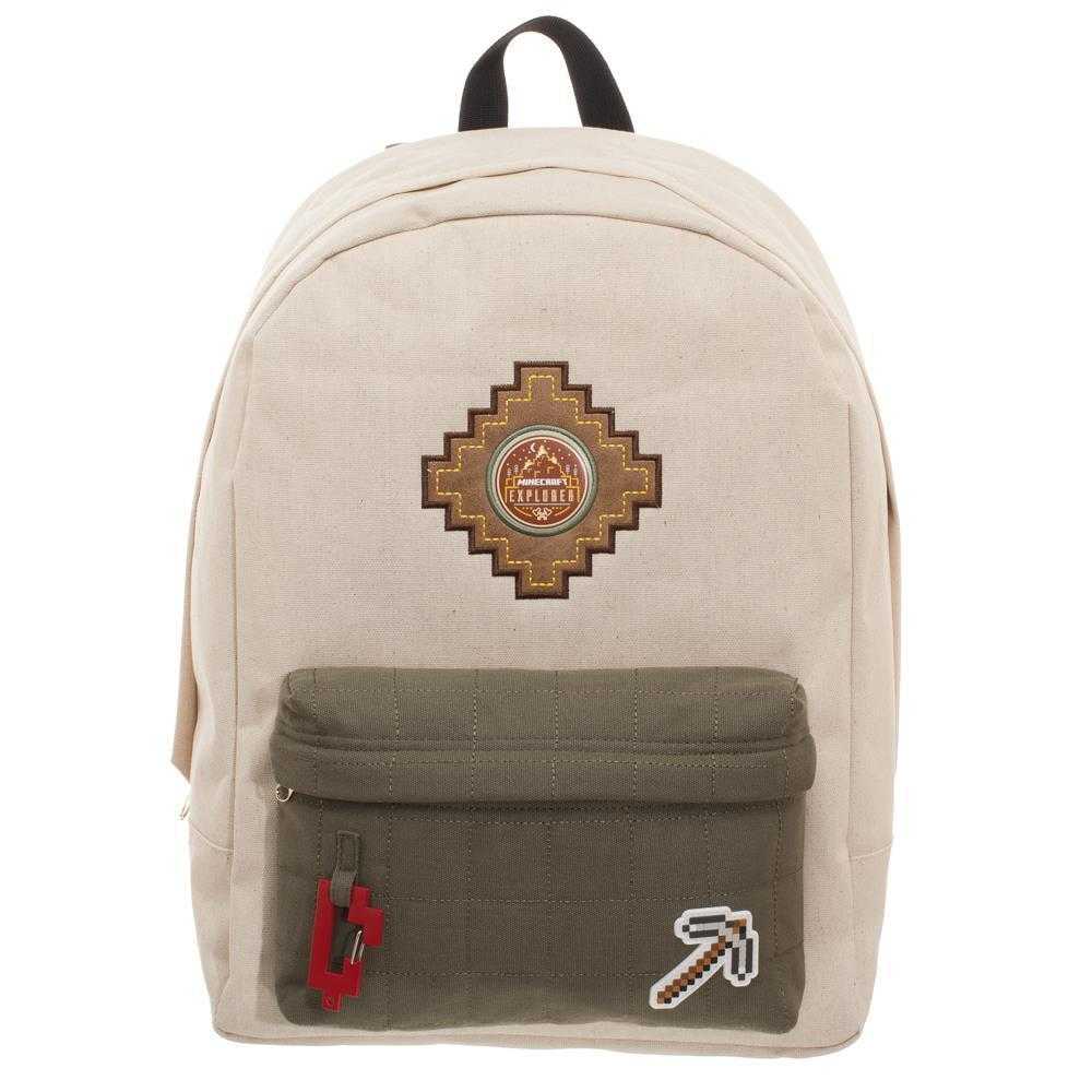 Minecraft Backpack Beige Explorer Bag - shopcontrabrands.com