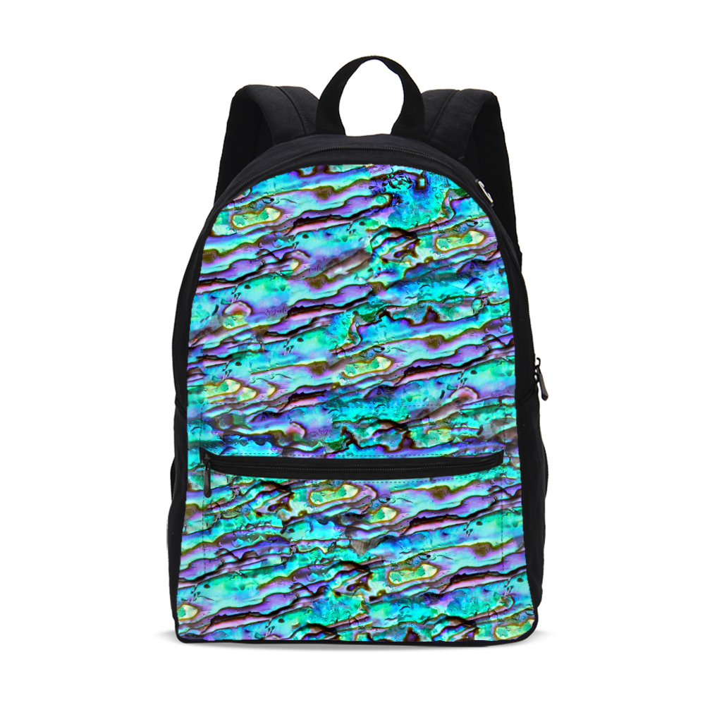 Abalone Print Small Canvas Backpack - shopcontrabrands.com