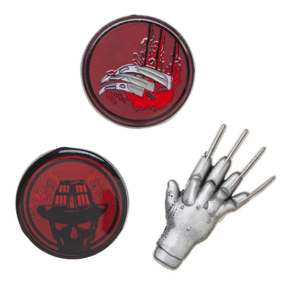 Freddy Krueger A Nightmare On Elm Street Lapel Pin Set - shopcontrabrands.com