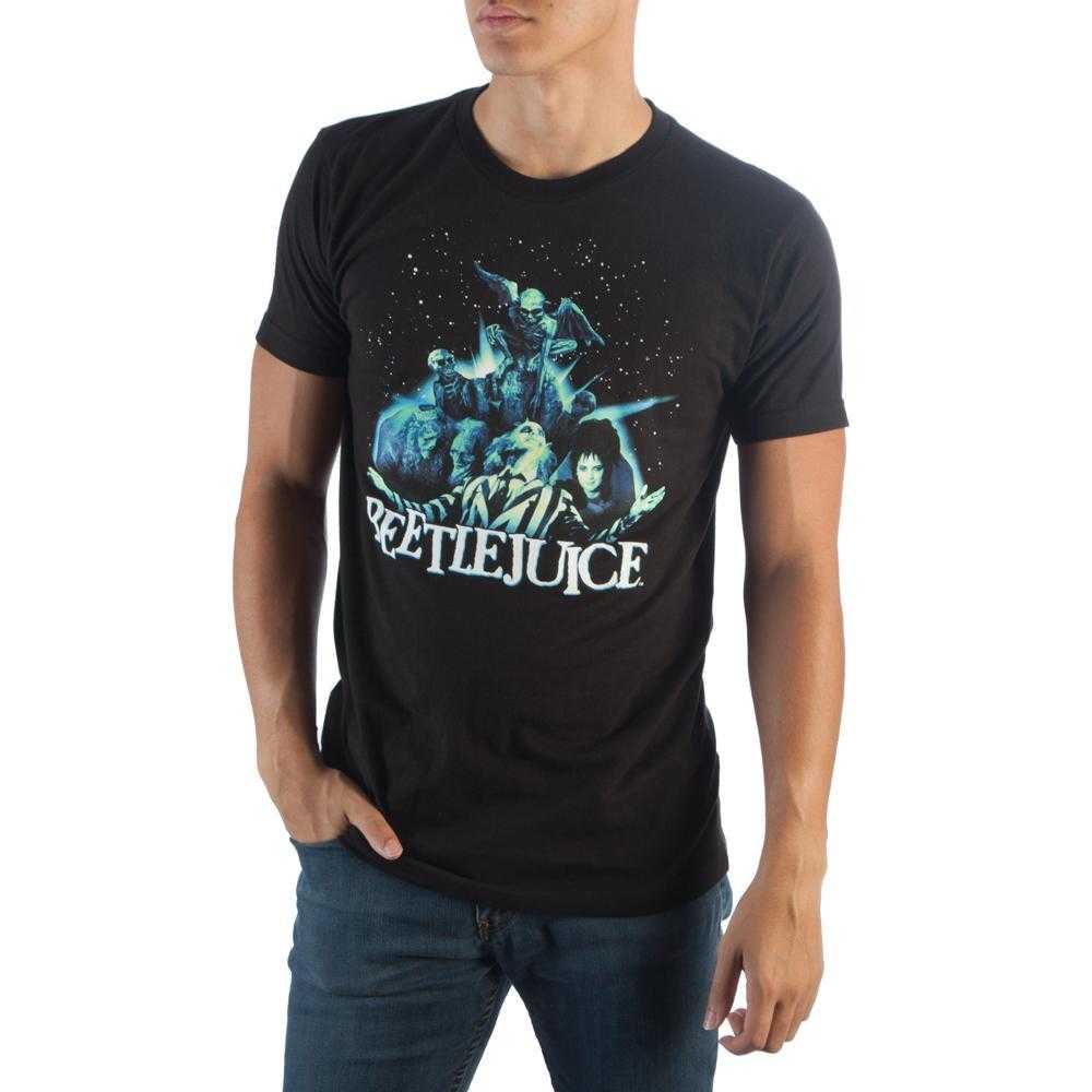 Beetlejuice Group Black T-Shirt - shopcontrabrands.com