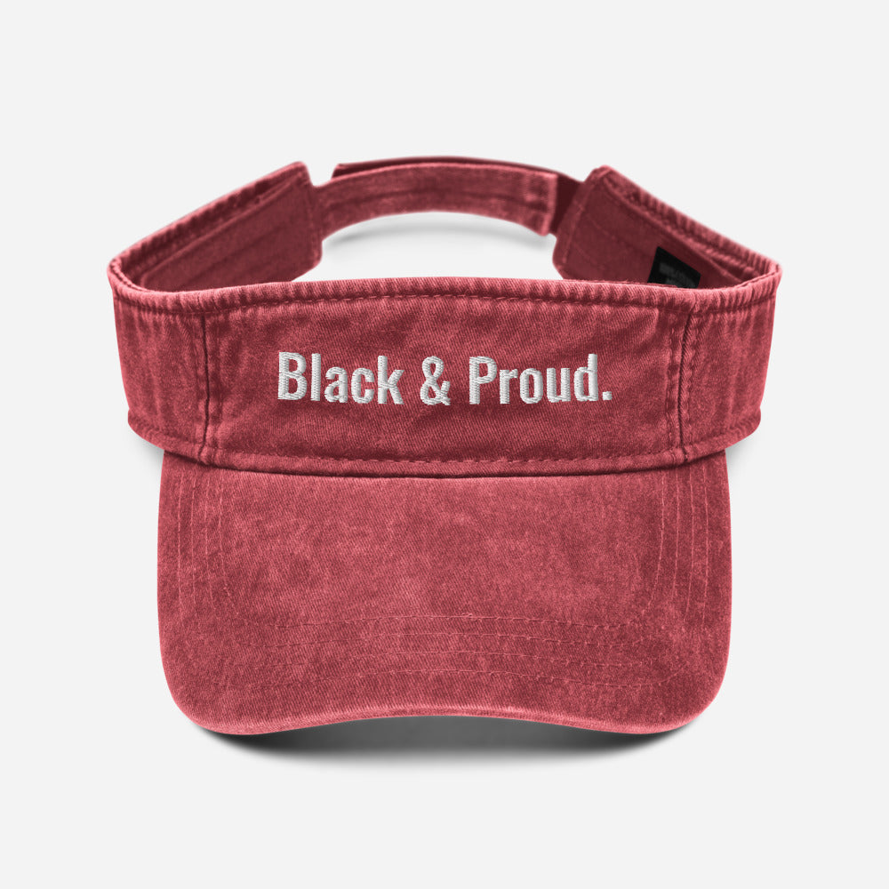 Black & Proud Denim visor