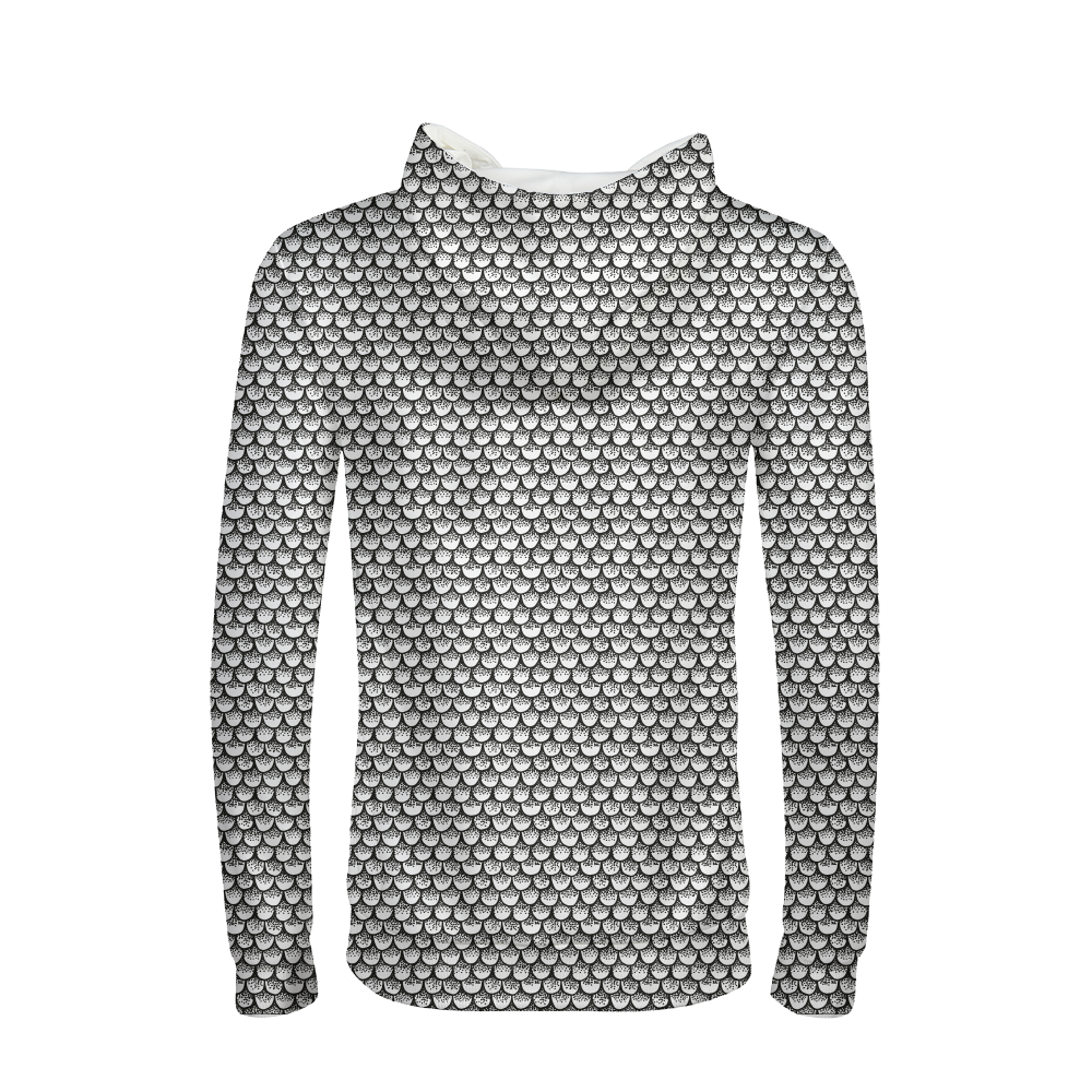 Stippled Scales in Monochrome Men's Hoodie | contrabrands
