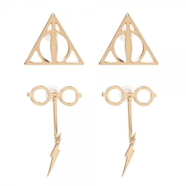 Harry Potter Double Drop Earring Set - shopcontrabrands.com