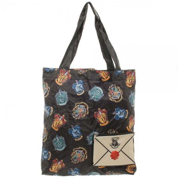 Harry Potter Crest Packable Tote Bag - shopcontrabrands.com