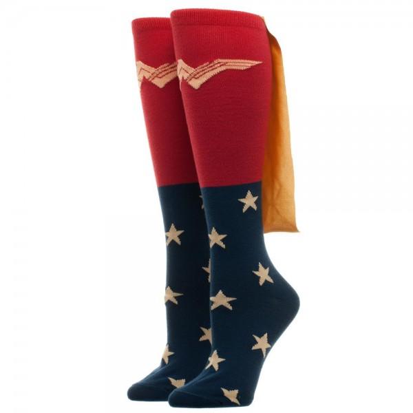 Wonder Woman Movie Caped Juniors Knee High Socks | shopcontrabrands.com