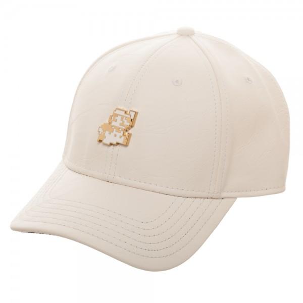 Mario Metal PU Leather Dad Hat - shopcontrabrands.com