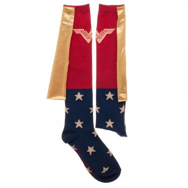 Wonder Woman Movie Caped Juniors Knee High Socks | shopcontrabrands.com
