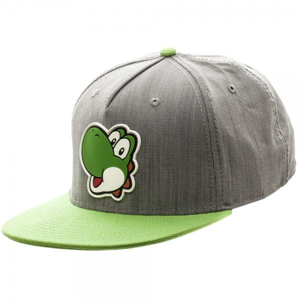 Nintnedo Yoshi Rubber Sonic Weld Gray/Green Snapback | shopcontrabrands.com