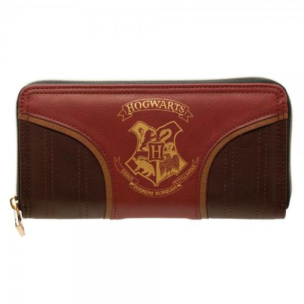 Harry Potter Gold Hogwarts Crest Juniors. Zip Wallet - shopcontrabrands.com